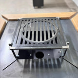 Gratar de gradina 75x75 cm fire pit cu Plita 6, 8 sau 10 mm Otel dur - BUZ.RO