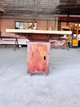 Gratar de gradina Corten Plita 10, 8 sau 6 mm 75x75 cm fire pit - BUZ.RO