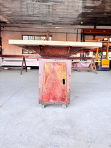 Gratar de gradina Corten Plita 10, 8 sau 6 mm 75x75 cm fire pit - BUZ.RO