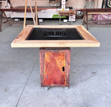 Gratar de gradina Corten Plita 10, 8 sau 6 mm 75x75 cm fire pit - BUZ.RO