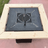 Gratar de gradina FirePit 107x107cm| plita 75x 75 cm din otel| 8/10 mm| blat de lemn tiraj reglabil si sertar cenusa - BUZ.RO
