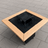 Gratar de gradina FirePit 107x107cm| plita 75x 75 cm din otel| 8/10 mm| blat de lemn tiraj reglabil si sertar cenusa - BUZ.RO