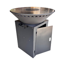 Gratar de gradina Rotund  4 in 1 diametru 75 cm firepit Flacari cu Plita rotunda 10 mm Otel dur