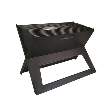 Gratar de gradina si portabil, slim, negru, dimensiuni 45x30x35cm - BUZ.RO