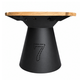 Gratar de gradina VIP fire pit cu Blat din lemn si Plita 10 mm - BUZ.RO