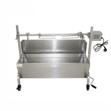 Gratar electric, rotisor, protap, mobil, din otel inoxidabil, dimensiuni 114x23x40cm - BUZ.RO