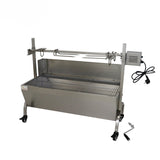 Gratar electric, rotisor, protap, mobil, din otel inoxidabil, dimensiuni 114x23x40cm - BUZ.RO