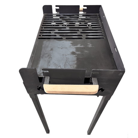 Gratar Gradina 3 mm+ plita, reglabil pe inaltime de gatire , 65X45X h95 CM - BUZ.RO