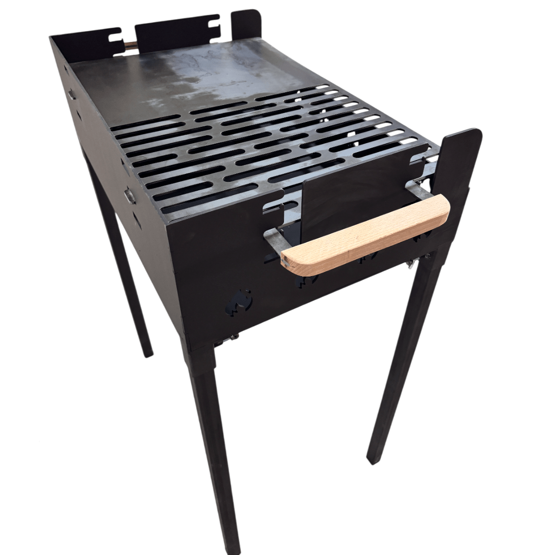 Gratar Gradina 3 mm+ plita, reglabil pe inaltime de gatire , 65X45X h95 CM - BUZ.RO