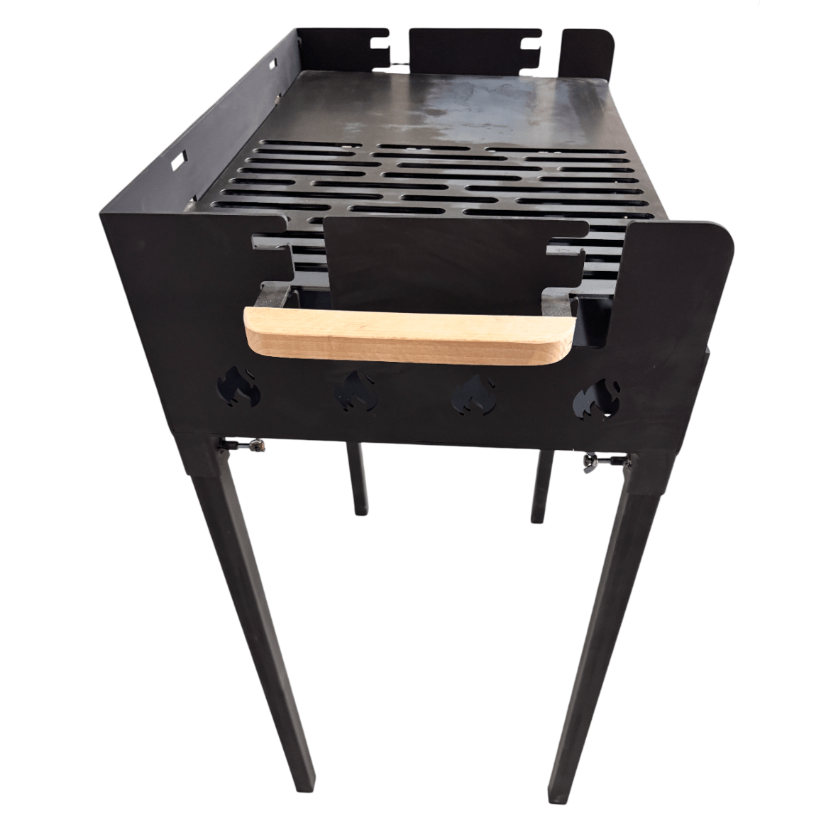 Gratar Gradina 3 mm+ plita, reglabil pe inaltime de gatire , 65X45X h95 CM - BUZ.RO