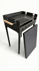 Gratar Gradina 3 mm+ plita, reglabil pe inaltime de gatire , 65X45X h95 CM - BUZ.RO