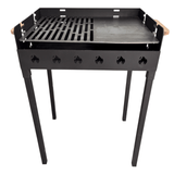 Gratar Gradina 3 mm+ plita, reglabil pe inaltime de gatire , 65X45X h95 CM - BUZ.RO