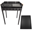 Gratar Gradina 3 mm+ plita, reglabil pe inaltime de gatire , 65X45X h95 CM - BUZ.RO