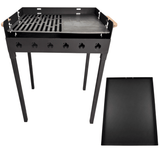 Gratar Gradina 3 mm+ plita, reglabil pe inaltime de gatire , 65X45X h95 CM - BUZ.RO