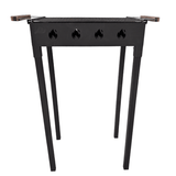 Gratar Gradina 50 x 35 cm cu bare rotunde din otel 8mm , pentru camping, Picnic - BUZ.RO