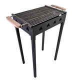 Gratar Gradina 50 x 35 cm cu bare rotunde din otel 8mm , pentru camping, Picnic - BUZ.RO