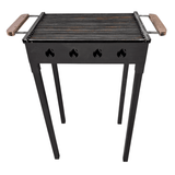 Gratar Gradina 50 x 35 cm cu bare rotunde din otel 8mm , pentru camping, Picnic - BUZ.RO