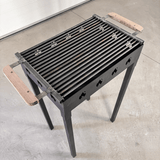 Gratar Gradina 50 x 35 cm cu bare rotunde din otel 8mm , pentru camping, Picnic - BUZ.RO