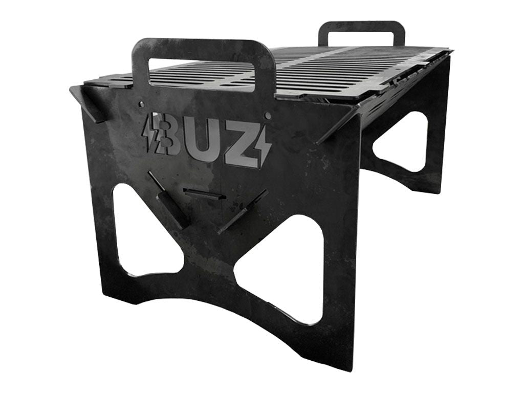 Gratar Gradina, din otel carbon, pentru camping, gradina, 50x30x30cm, grosime 3mm - BUZ.RO