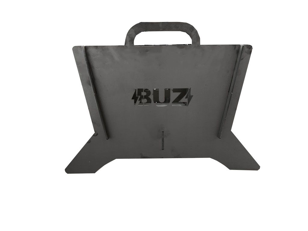 Gratar Gradina, din otel carbon, pentru camping, gradina, pliabil, 65.6x48.6x35.7cm, grosime 3mm - BUZ.RO