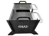 Gratar Gradina, din otel carbon, pentru camping, gradina, pliabil, 65.6x48.6x35.7cm, grosime 3mm - BUZ.RO