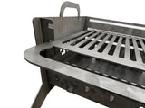 Gratar Gradina, din otel carbon, pentru camping, gradina, pliabil, 65.6x48.6x35.7cm, grosime 3mm - BUZ.RO