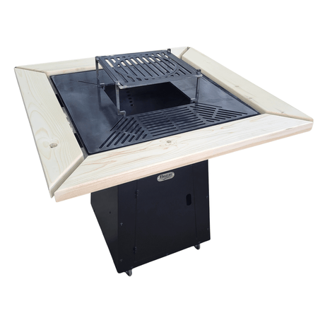 Gratar Gradina | Plita Otel | Gatit Rapid | 75x75cm | Design Piramidal - BUZ.RO