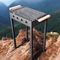 Gratar Gradina portabil 50 x 35 cm bare rotunde din otel 8mm , Personalizabil, Demontabil