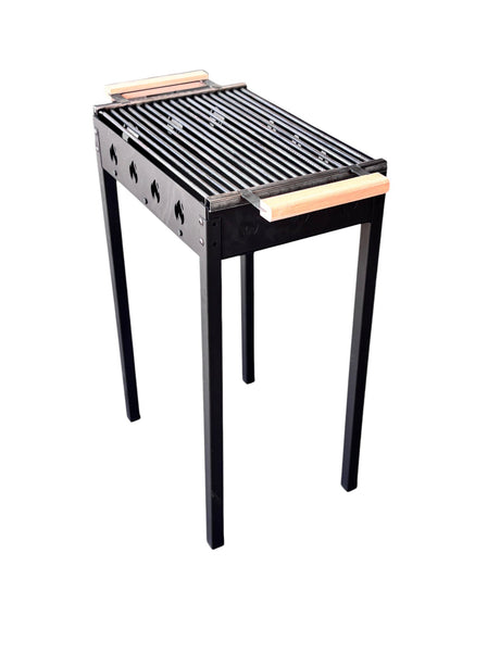 Gratar Gradina portabil 50 x 35 cm bare rotunde din otel 8mm , Personalizabil, Demontabil - BUZ.RO