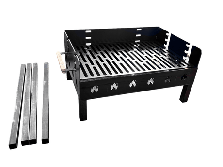 Gratar Gradina, reglabil pe inaltime de gatire 65X45X h95 CM 3mm Grosime - BUZ.RO