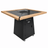 Gratar Gradina si Curte | Plita Otel 75x75 cm | Mobil pe Roti | Inaltator Ceaun Inclus - BUZ.RO