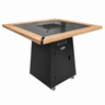 Gratar Gradina si Curte | Plita Otel 75x75 cm | Mobil pe Roti | Inaltator Ceaun Inclus - BUZ.RO