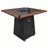 Gratar Gradina si Curte | Plita Otel 75x75 cm | Mobil pe Roti | Inaltator Ceaun Inclus - BUZ.RO