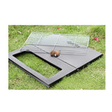 Gratar de gradina si portabil, slim, negru, dimensiuni 45x30x35cm