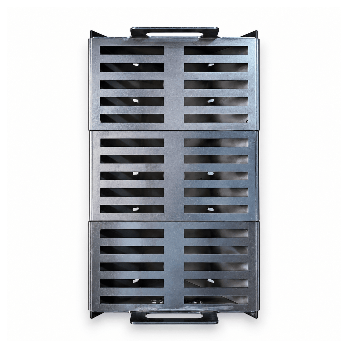 Gratar Portabil de Camping | Otel Masiv cu Placa Plancha si Grill - BUZ.RO