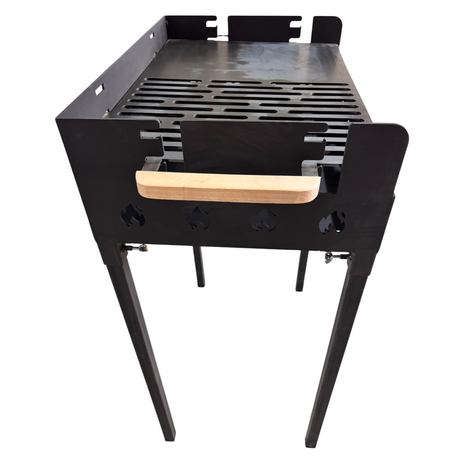 Gratar Gradina 3 mm+ plita, reglabil pe inaltime de gatire , 65X45X h95 CM