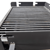 Gratar portabil, reglabil pe inaltime de gatire , cu bare rotunde din otel carbon, pentru camping, gradina, 65X45X95 CM Grosime tabla 4 mm - BUZ.RO
