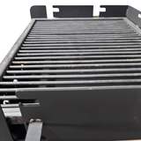 Gratar portabil, reglabil pe inaltime de gatire , cu bare rotunde din otel carbon, pentru camping, gradina, 65X45X95 CM Grosime tabla 4 mm - BUZ.RO