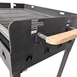 Gratar portabil, reglabil pe inaltime de gatire , cu bare rotunde din otel carbon, pentru camping, gradina, 65X45X95 CM Grosime tabla 4 mm - BUZ.RO