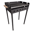 Gratar portabil, reglabil pe inaltime de gatire , cu bare rotunde din otel carbon, pentru camping, gradina, 65X45X95 CM Grosime tabla 4 mm - BUZ.RO