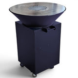 Gratar Rotund de gradina 107cm|diametru 75 cm| fire pit cu Plita rotunda 6/8/10 mm Otel dur - BUZ.RO