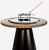 Grill pentru gratar, firepit, din otel 47x47cm, universal, negru - BUZ.RO