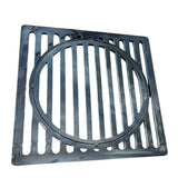 Grill pentru gratar, firepit, din otel 47x47cm, universal, negru - BUZ.RO