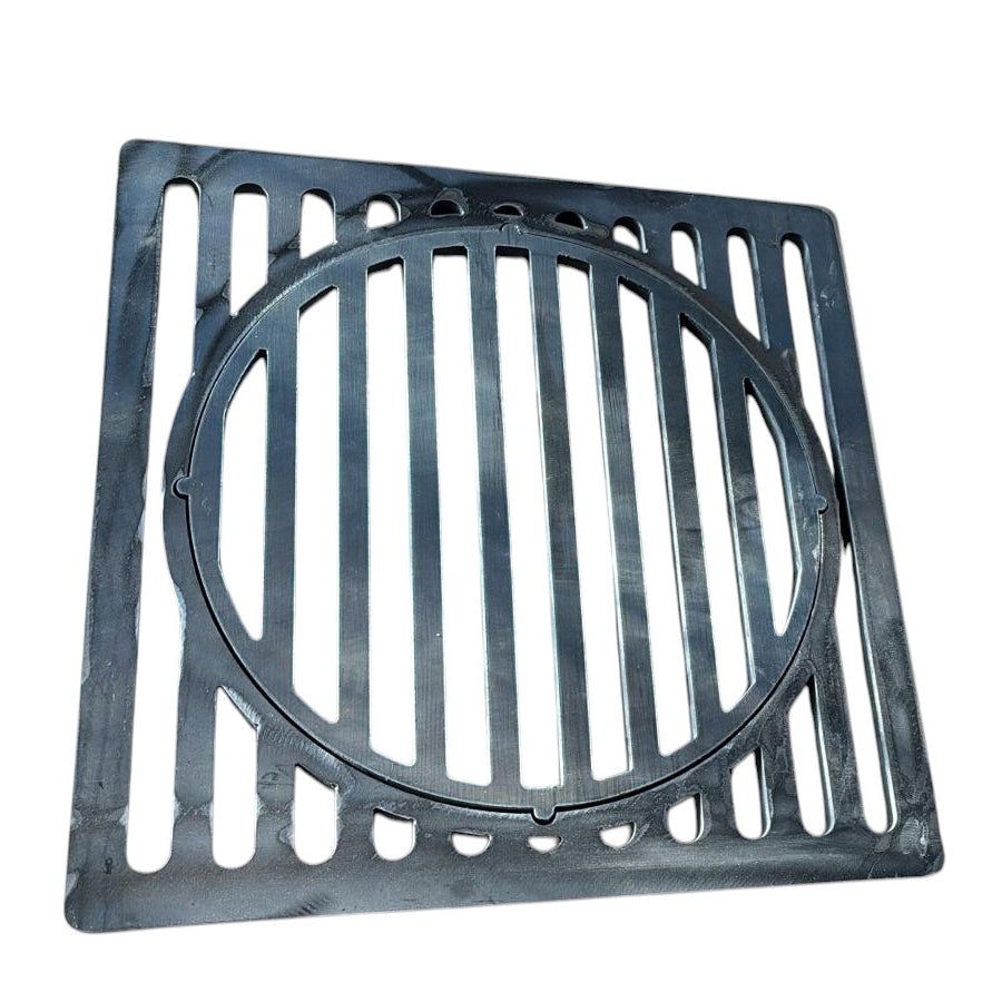 Grill pentru gratar, firepit, din otel 47x47cm, universal, negru - BUZ.RO