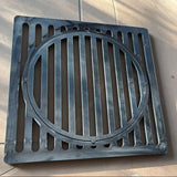 Grill pentru gratar, firepit, din otel 47x47cm, universal, negru - BUZ.RO