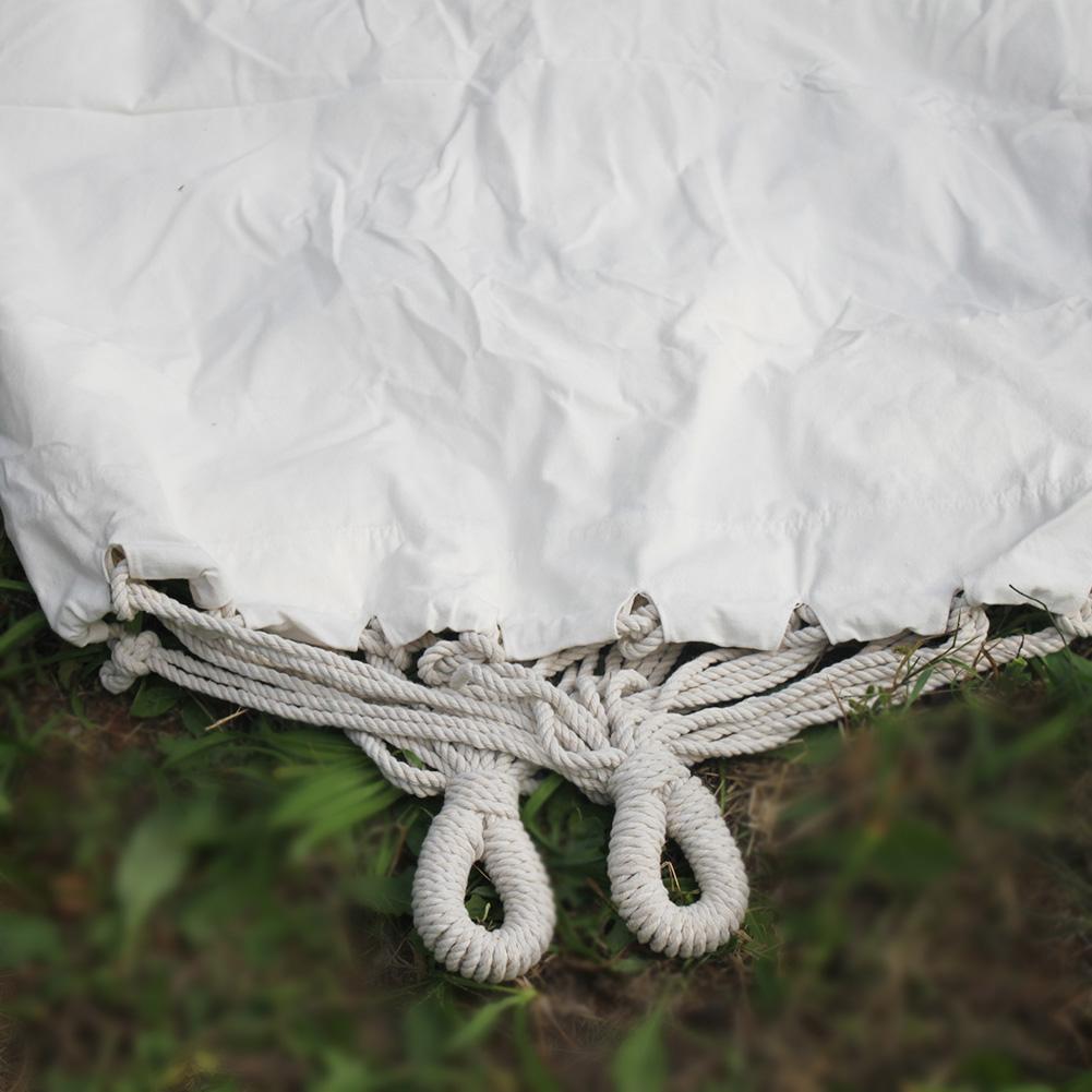Hamac dublu gradina sau terasa, din bumbac, cu franjuri 200x150 cm, saculet transport, stil boho