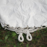Hamac dublu gradina sau terasa, din bumbac, cu franjuri 200x150 cm, saculet transport, stil boho