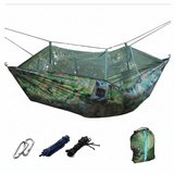 Hamac dublu, plasa de tantari, model militaresc, greutate maxima suportata 200 kg - BUZ.RO