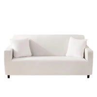 Husa elastica universala cu 2 fete de perna, alb, 90 x140 cm