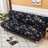 Husa elastica universala pentru canapea pat cu 2 fete de perna, gri, 230 x 190 cm - BUZ.RO
